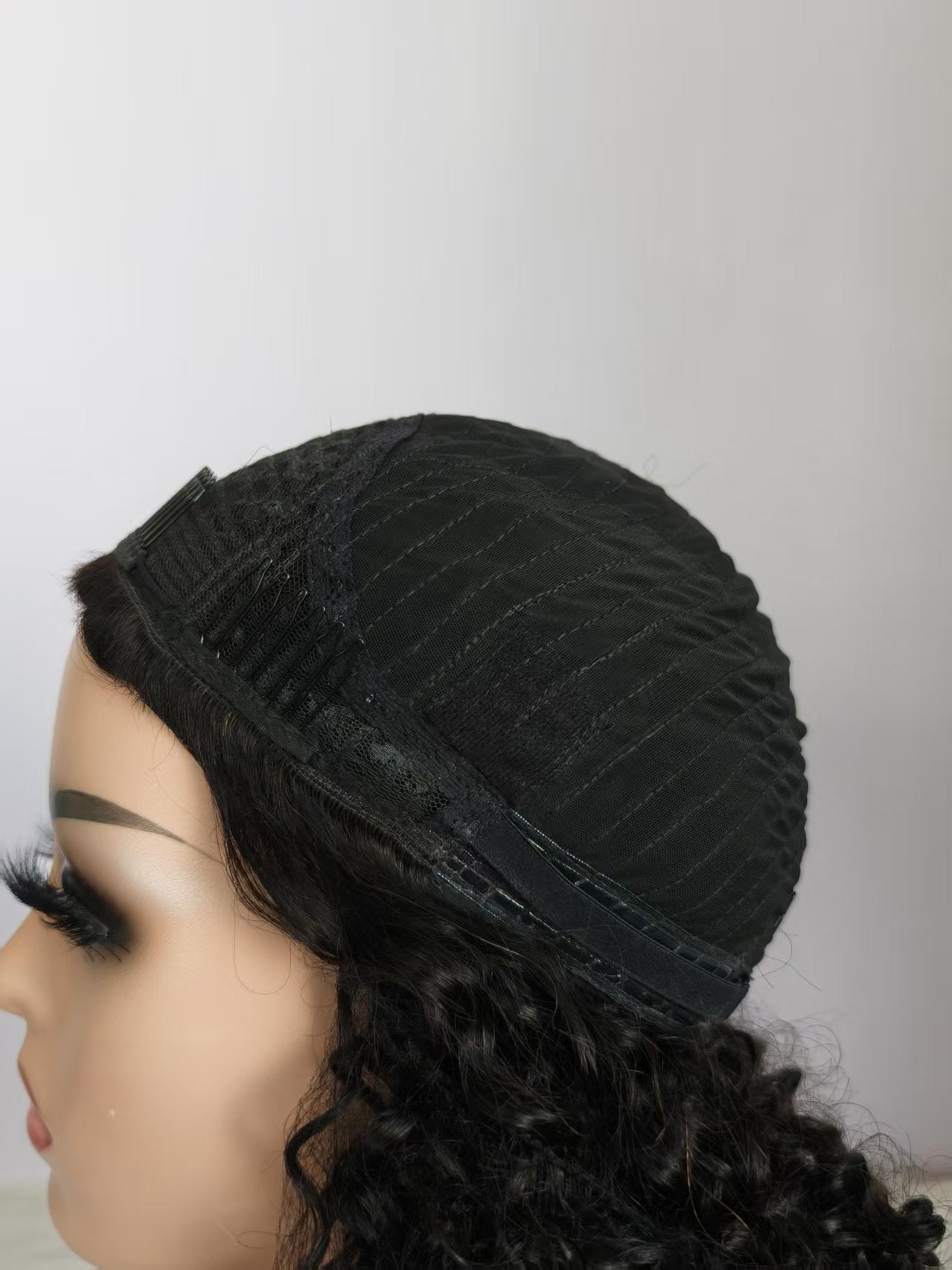 "Natural-Looking Half Wig | Heat-Resistant Synthetic Hair | Easy Clip-In"