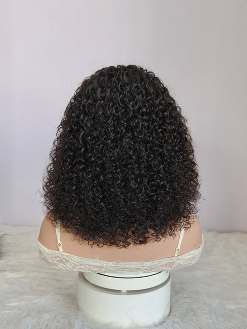"Natural-Looking Half Wig | Heat-Resistant Synthetic Hair | Easy Clip-In"